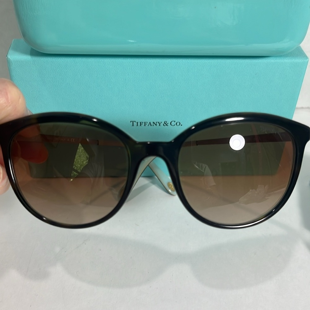 Tiffany & Co. Black Cat-Eye Sunglasses - Picture 2 of 13